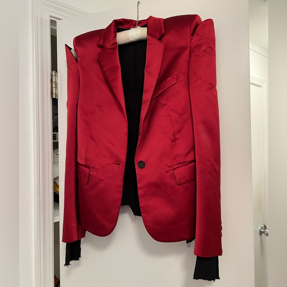 100% silk blazer handmade FR